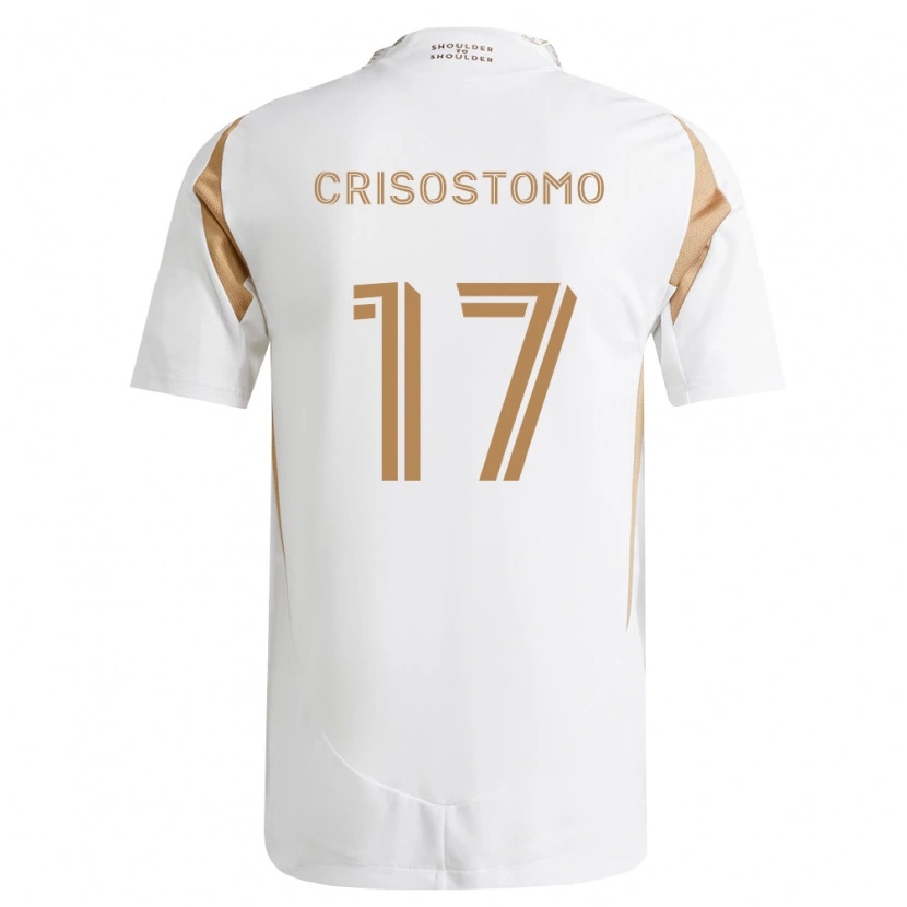 Danxen Niño Camiseta Danny Crisostomo #17 Blanco Marrón 2ª Equipación 2026/27 La Camisa México