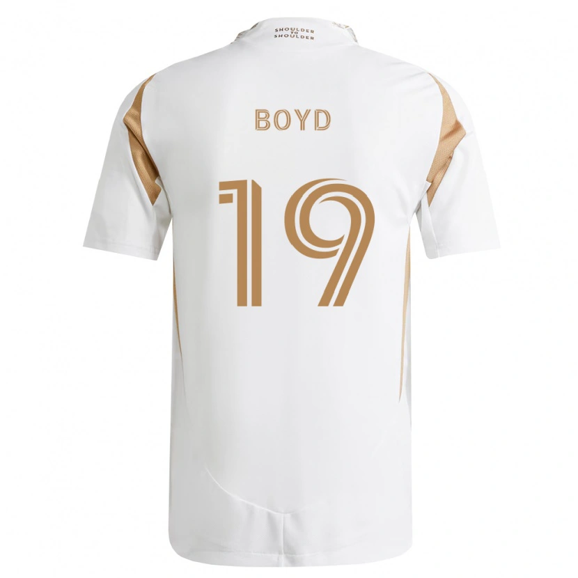 Danxen Niño Camiseta Tyler Boyd #19 Blanco Marrón 2ª Equipación 2026/27 La Camisa México
