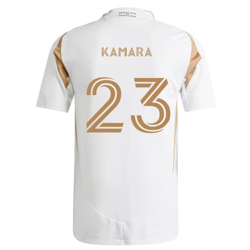 Danxen Niño Camiseta Kei Kamara #23 Blanco Marrón 2ª Equipación 2026/27 La Camisa México