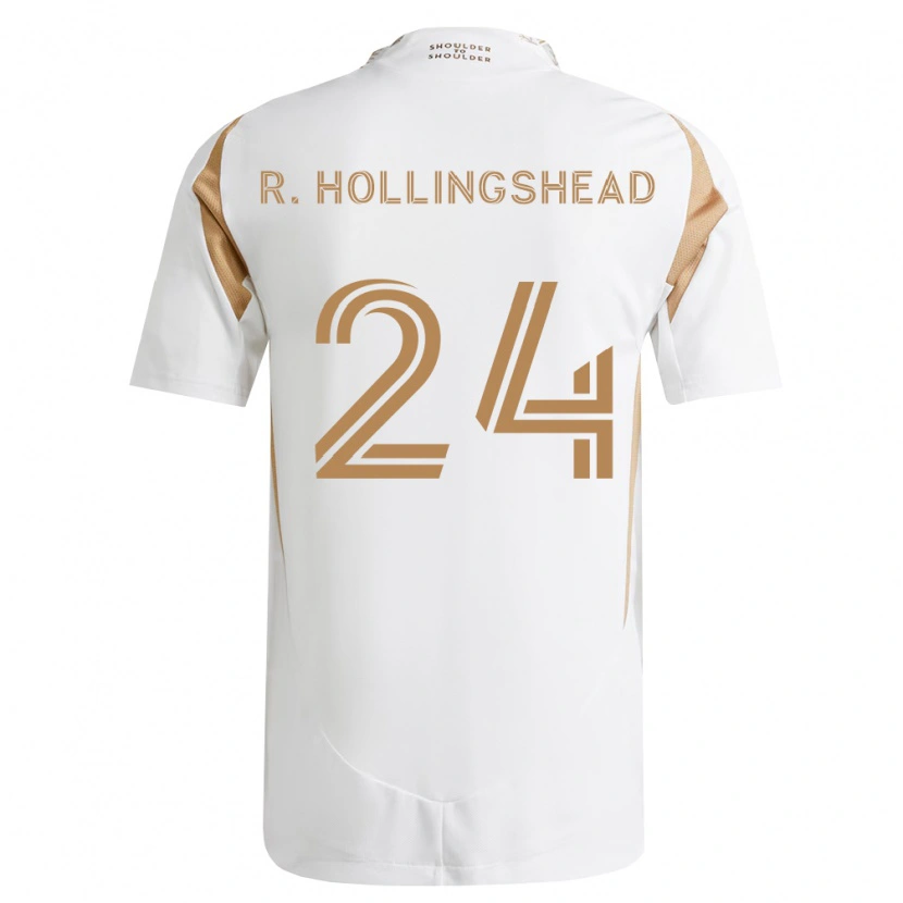 Danxen Niño Camiseta Ryan Hollingshead #24 Blanco Marrón 2ª Equipación 2026/27 La Camisa México