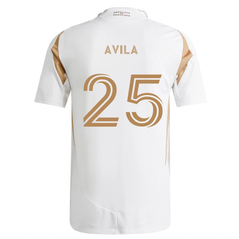 Danxen Niño Camiseta Armando Avila #25 Blanco Marrón 2ª Equipación 2026/27 La Camisa México