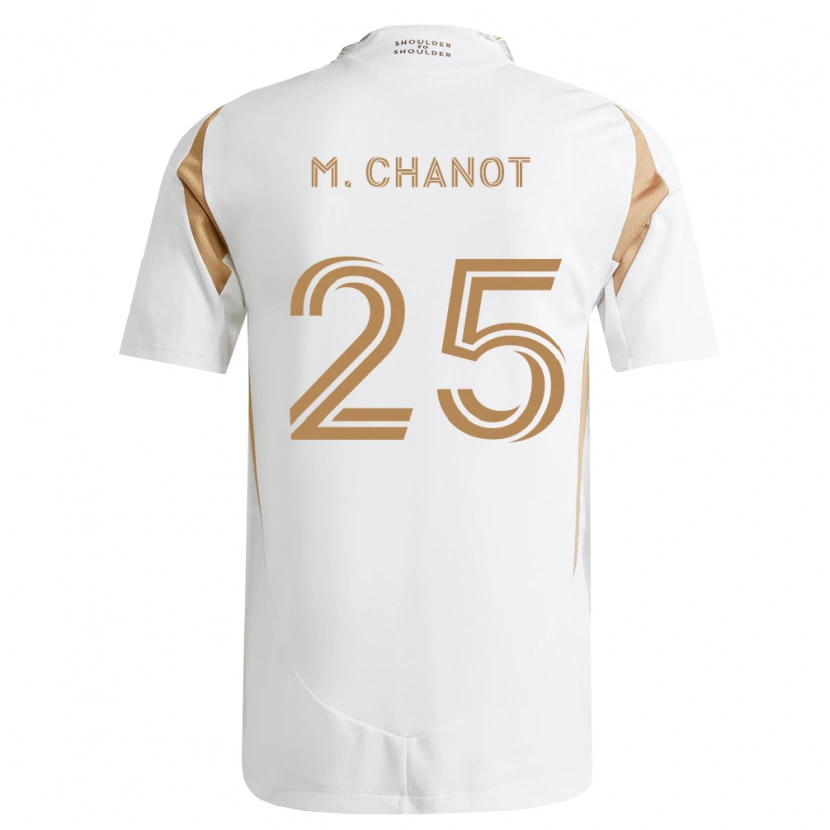 Danxen Niño Camiseta Maxime Chanot #25 Blanco Marrón 2ª Equipación 2026/27 La Camisa México