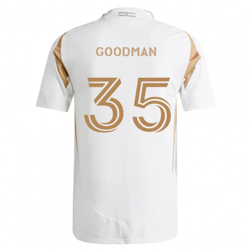 Danxen Niño Camiseta Luke Goodman #35 Blanco Marrón 2ª Equipación 2026/27 La Camisa México