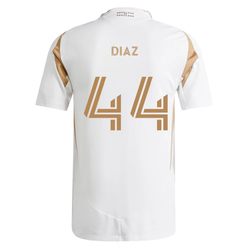 Danxen Niño Camiseta Christian Díaz #44 Blanco Marrón 2ª Equipación 2026/27 La Camisa México
