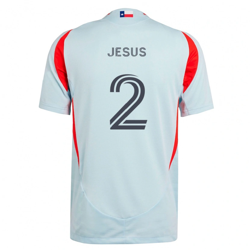 Danxen Niño Camiseta Geovane Jesus #2 Gris Oscuro Blanco Rojo 2ª Equipación 2026/27 La Camisa México
