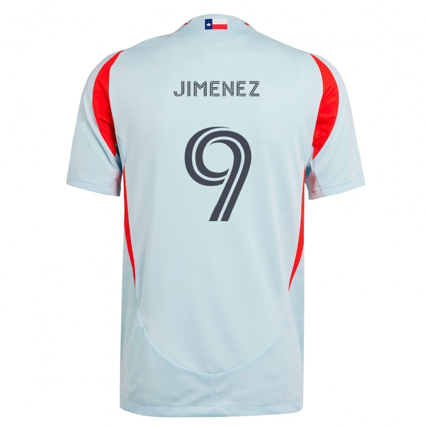 Danxen Niño Camiseta Jesús Jiménez #9 Gris Oscuro Blanco Rojo 2ª Equipación 2026/27 La Camisa México
