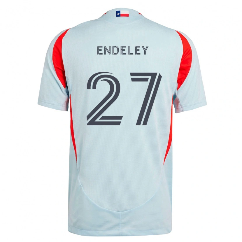 Danxen Niño Camiseta Herbert Endeley #27 Gris Oscuro Blanco Rojo 2ª Equipación 2026/27 La Camisa México