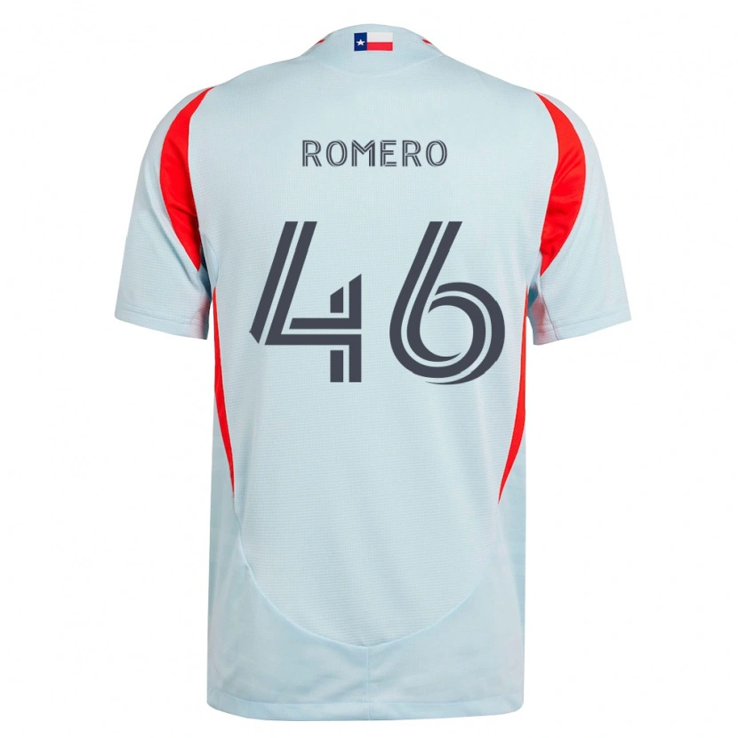 Danxen Niño Camiseta Isaac Romero #46 Gris Oscuro Blanco Rojo 2ª Equipación 2026/27 La Camisa México