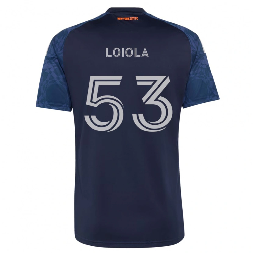 Danxen Niño Camiseta João Loiola #53 Azul Profundo Blanco 2ª Equipación 2026/27 La Camisa México