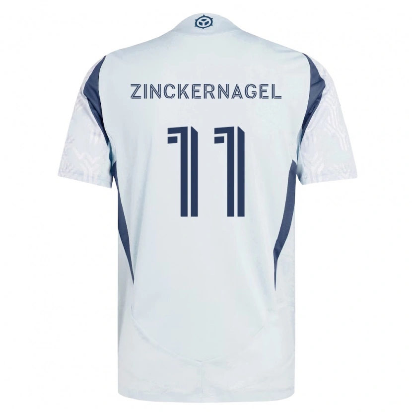 Danxen Niño Camiseta Philip Zinckernagel #11 Azul Gris Blanco 2ª Equipación 2026/27 La Camisa México