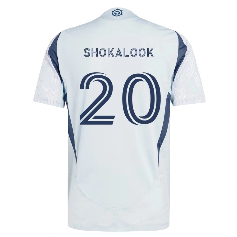 Danxen Niño Camiseta Jason Shokalook #20 Azul Gris Blanco 2ª Equipación 2026/27 La Camisa México