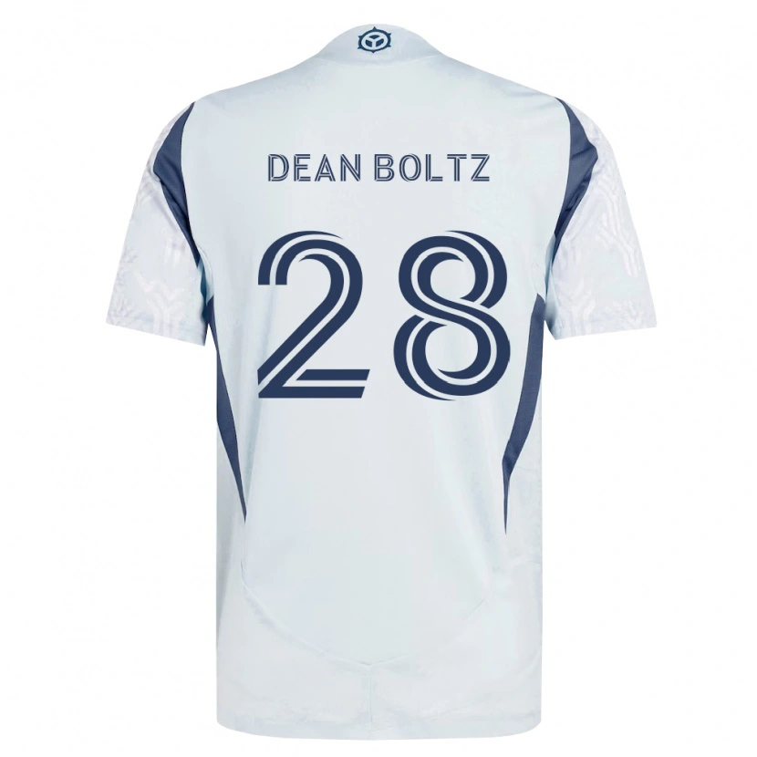 Danxen Niño Camiseta Dean Boltz #28 Azul Gris Blanco 2ª Equipación 2026/27 La Camisa México