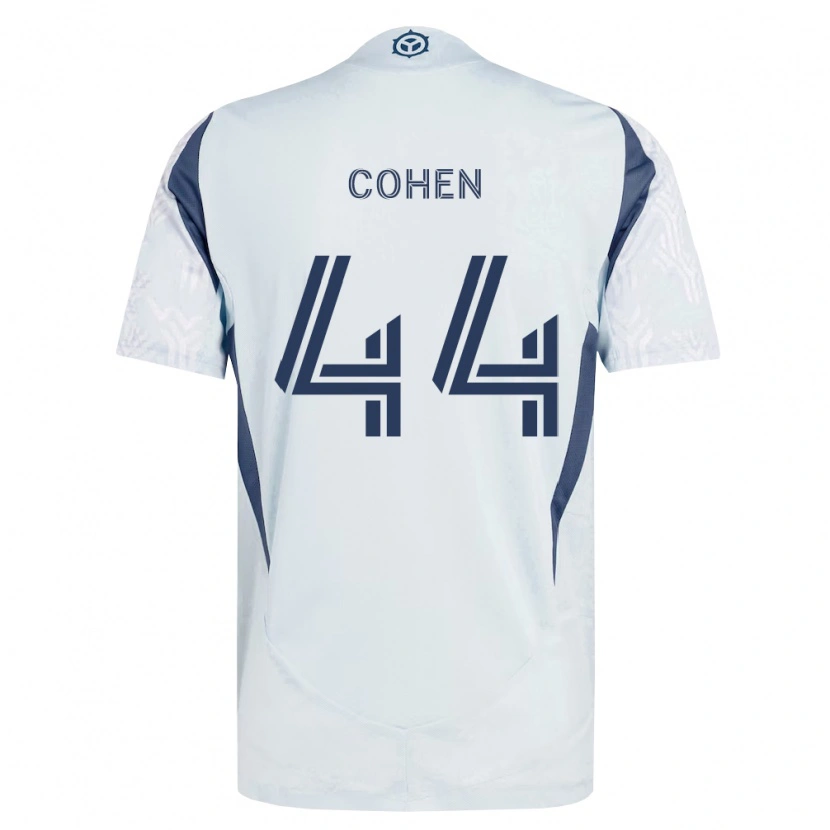 Danxen Niño Camiseta Josh Cohen #44 Azul Gris Blanco 2ª Equipación 2026/27 La Camisa México