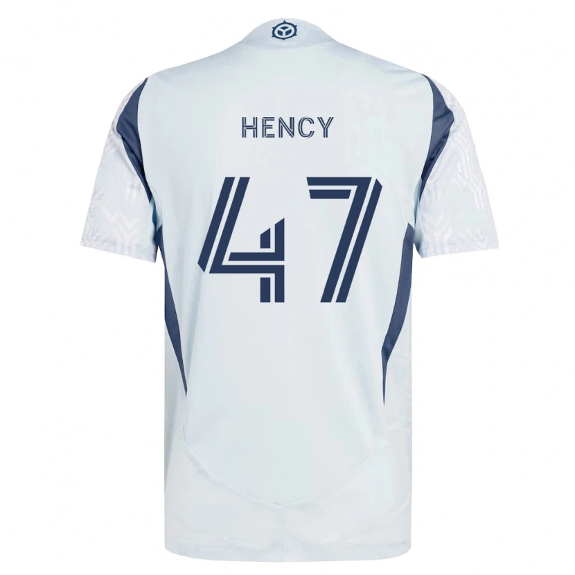 Danxen Niño Camiseta Billy Hency #47 Azul Gris Blanco 2ª Equipación 2026/27 La Camisa México