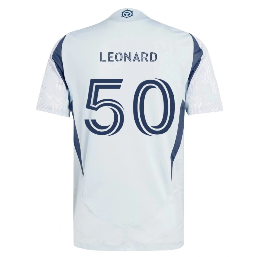 Danxen Niño Camiseta Eric Leonard #50 Azul Gris Blanco 2ª Equipación 2026/27 La Camisa México