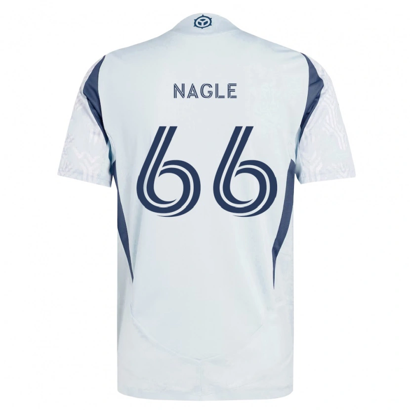 Danxen Niño Camiseta Chase Nagle #66 Azul Gris Blanco 2ª Equipación 2026/27 La Camisa México
