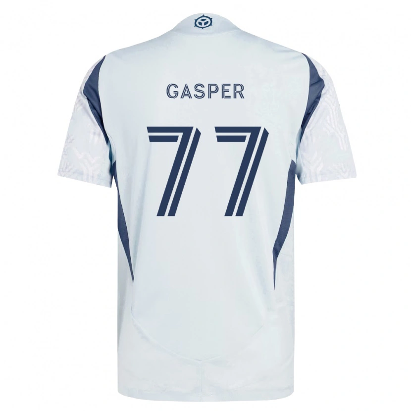Danxen Niño Camiseta Chase Gasper #77 Azul Gris Blanco 2ª Equipación 2026/27 La Camisa México