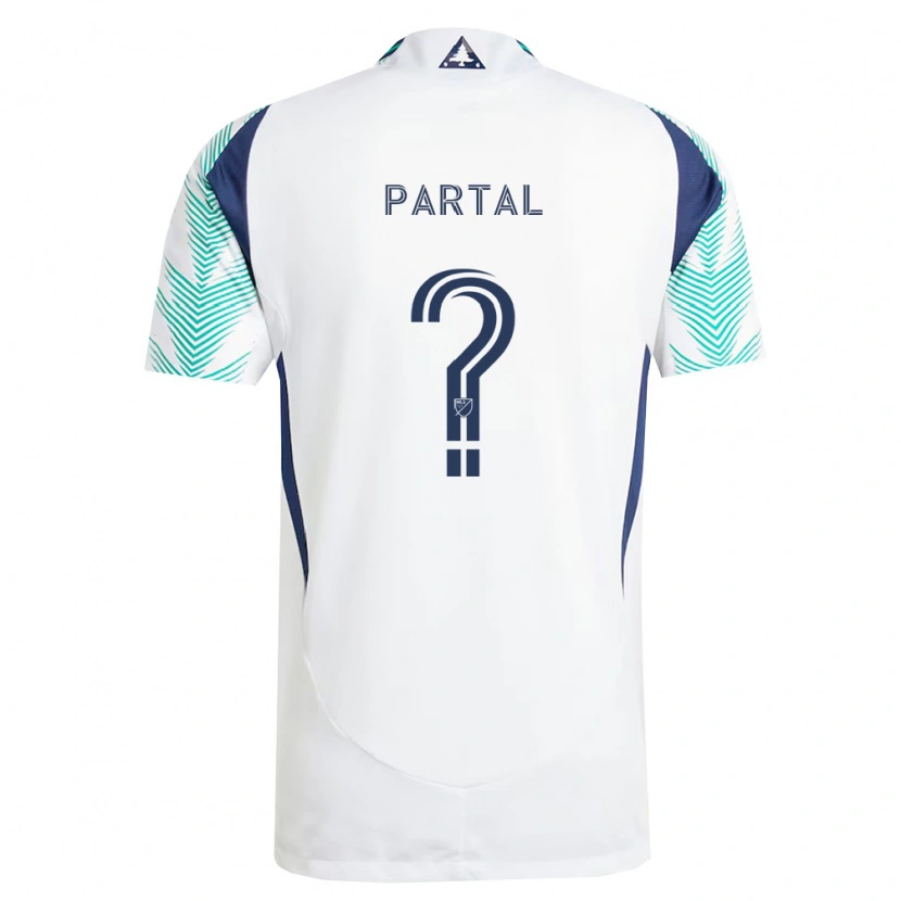 Danxen Niño Camiseta Joshua Partal #0 Blanco Azul Marino Verde Claro 2ª Equipación 2026/27 La Camisa México