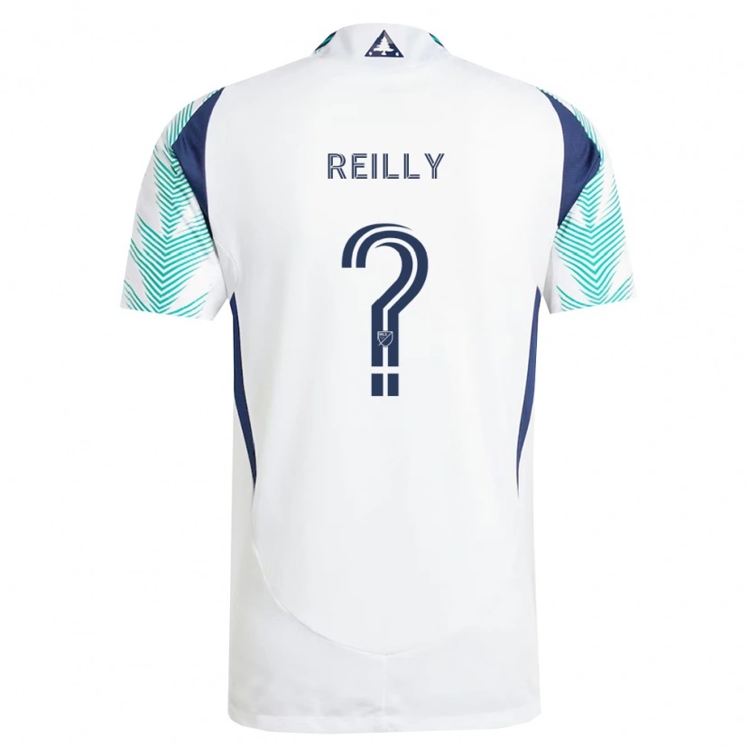 Danxen Niño Camiseta Aidan Reilly #0 Blanco Azul Marino Verde Claro 2ª Equipación 2026/27 La Camisa México