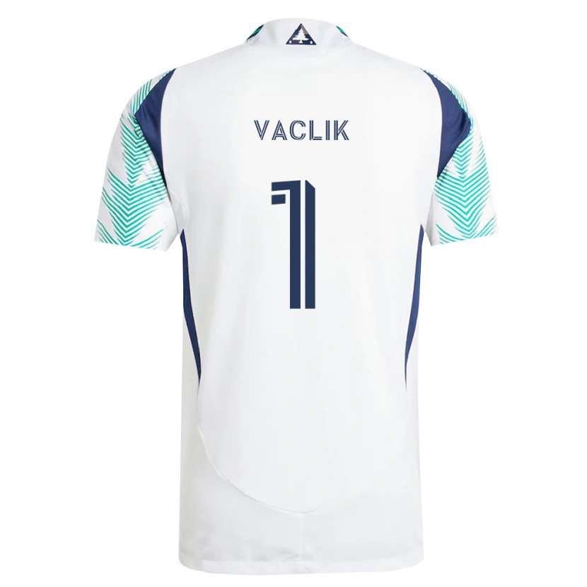 Danxen Niño Camiseta Tomas Vaclik #1 Blanco Azul Marino Verde Claro 2ª Equipación 2026/27 La Camisa México