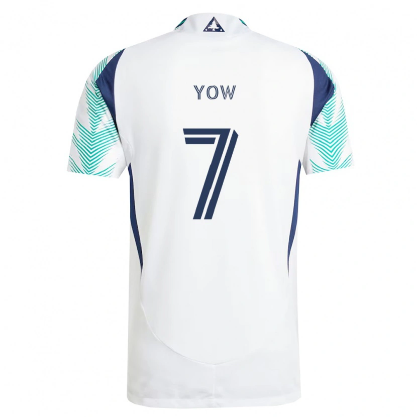 Danxen Niño Camiseta Griffin Yow #7 Blanco Azul Marino Verde Claro 2ª Equipación 2026/27 La Camisa México