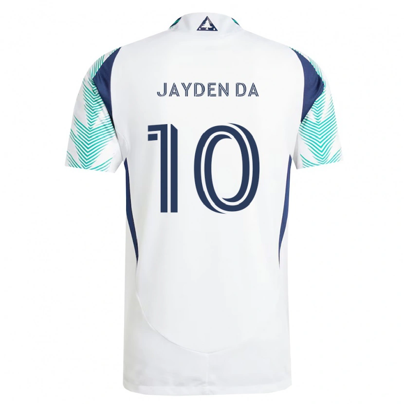 Danxen Niño Camiseta Jayden Da #10 Blanco Azul Marino Verde Claro 2ª Equipación 2026/27 La Camisa México