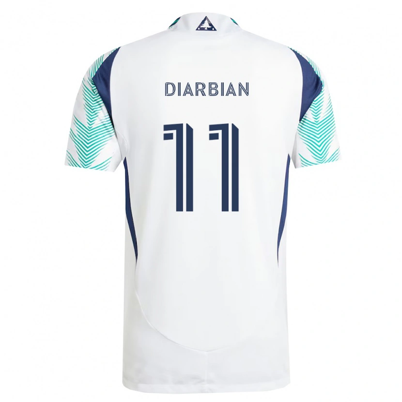 Danxen Niño Camiseta Gevork Diarbian #11 Blanco Azul Marino Verde Claro 2ª Equipación 2026/27 La Camisa México