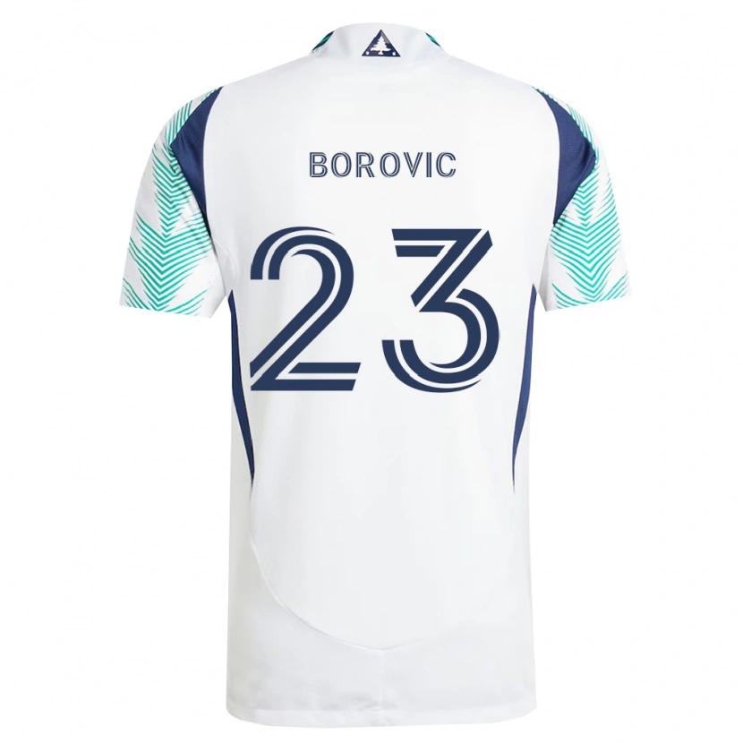 Danxen Niño Camiseta Luka Borovic #23 Blanco Azul Marino Verde Claro 2ª Equipación 2026/27 La Camisa México