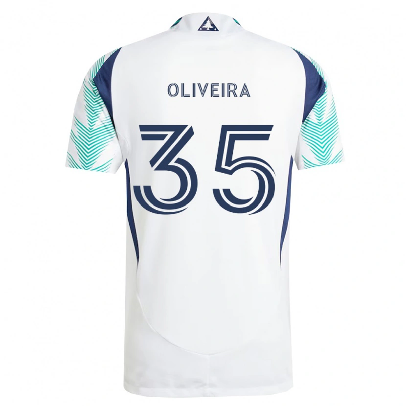 Danxen Niño Camiseta Cristiano Oliveira #35 Blanco Azul Marino Verde Claro 2ª Equipación 2026/27 La Camisa México