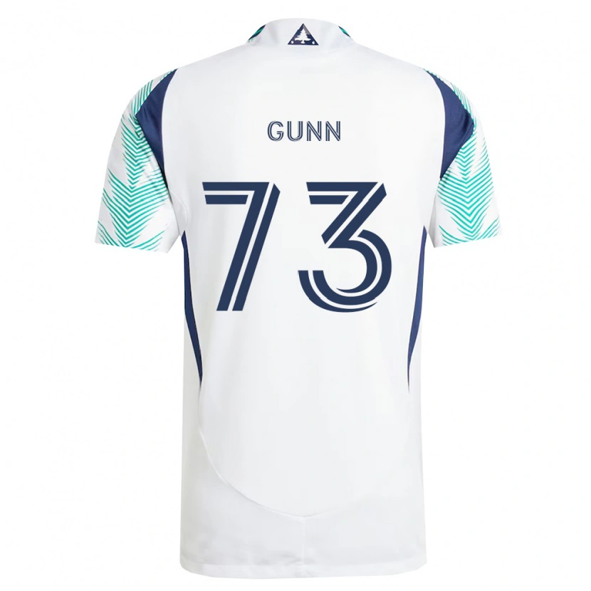 Danxen Niño Camiseta Jd Gunn #73 Blanco Azul Marino Verde Claro 2ª Equipación 2026/27 La Camisa México