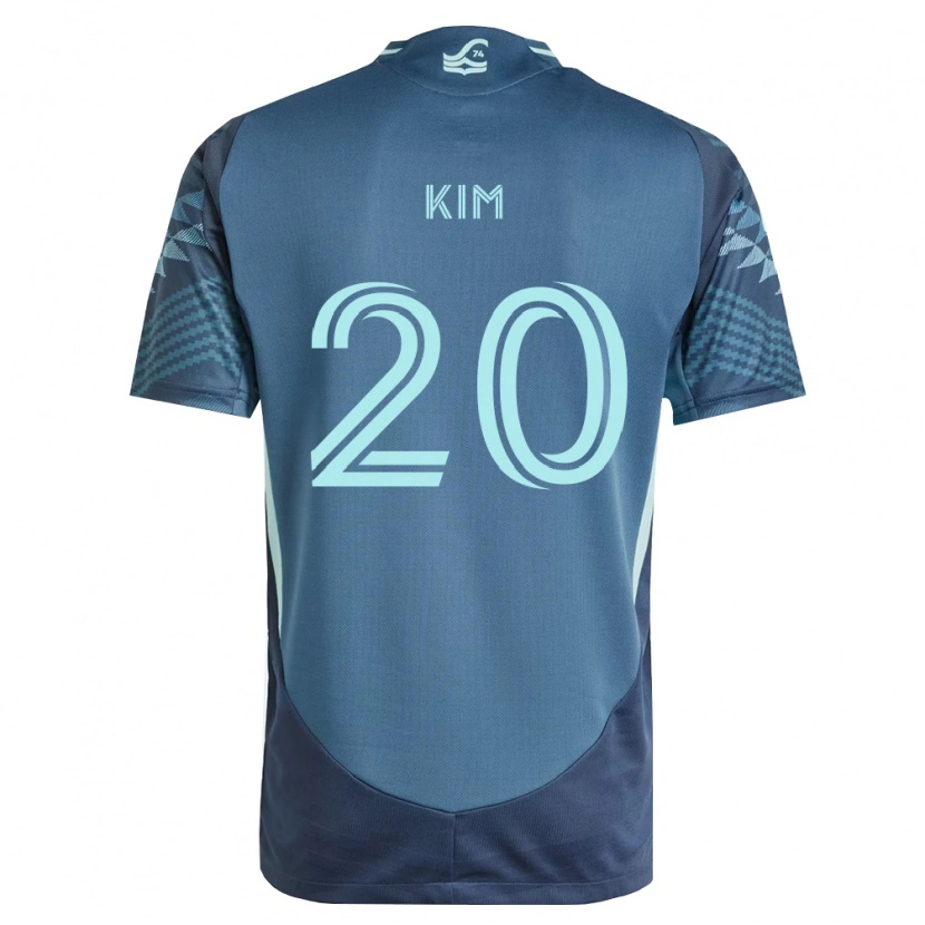 Danxen Niño Camiseta Kee-Hee Kim #20 Azul Marino Verde 2ª Equipación 2026/27 La Camisa México