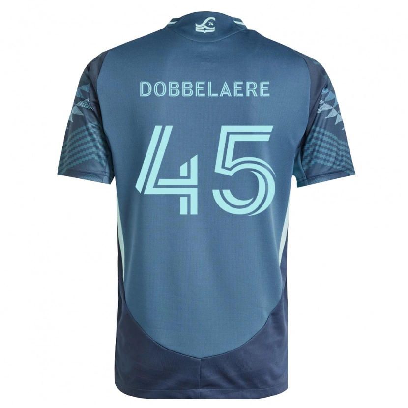 Danxen Niño Camiseta Ethan Dobbelaere #45 Azul Marino Verde 2ª Equipación 2026/27 La Camisa México