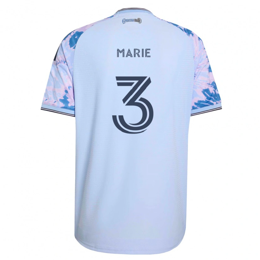 Danxen Niño Camiseta Paul Marie #3 Azul Real Blanco Negro 2ª Equipación 2026/27 La Camisa México