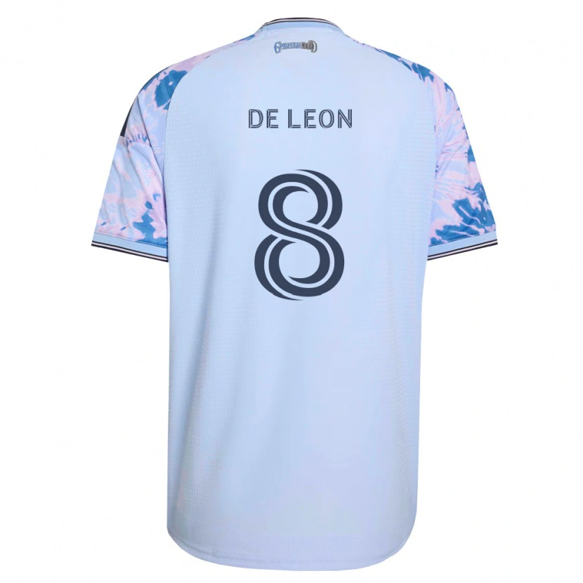 Danxen Niño Camiseta Brandon De Leon #8 Azul Real Blanco Negro 2ª Equipación 2026/27 La Camisa México