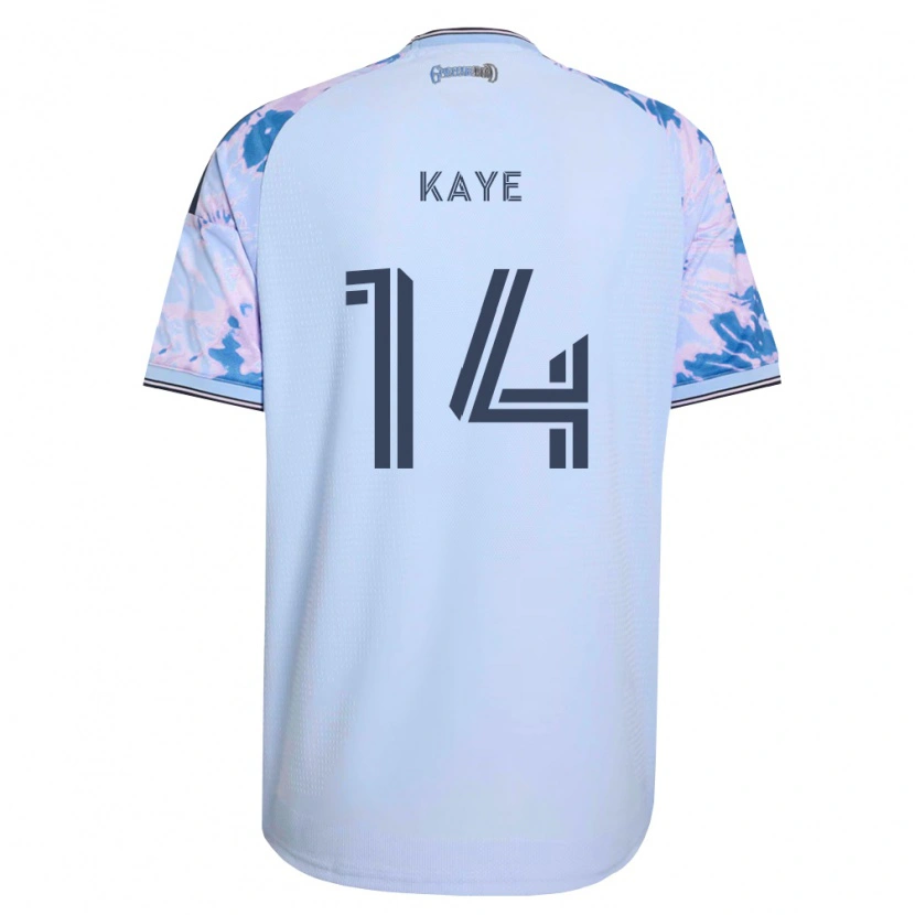 Danxen Niño Camiseta Mark-Anthony Kaye #14 Azul Real Blanco Negro 2ª Equipación 2026/27 La Camisa México