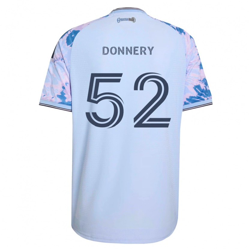 Danxen Niño Camiseta Julian Donnery #52 Azul Real Blanco Negro 2ª Equipación 2026/27 La Camisa México