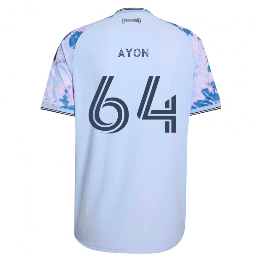 Danxen Niño Camiseta Jerry Ayon #64 Azul Real Blanco Negro 2ª Equipación 2026/27 La Camisa México