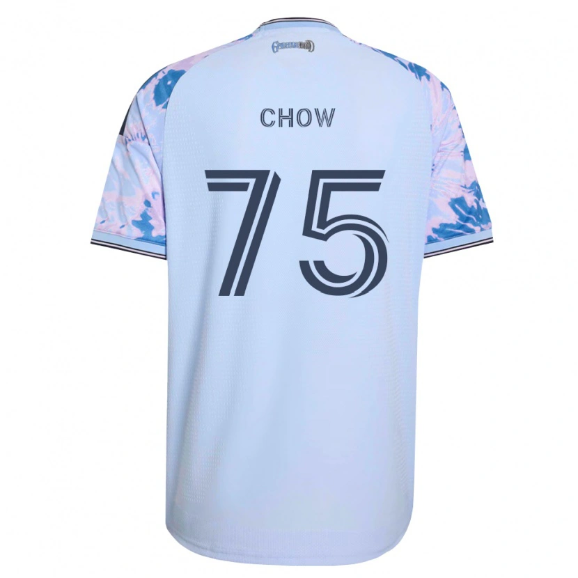 Danxen Niño Camiseta Alex Chow #75 Azul Real Blanco Negro 2ª Equipación 2026/27 La Camisa México