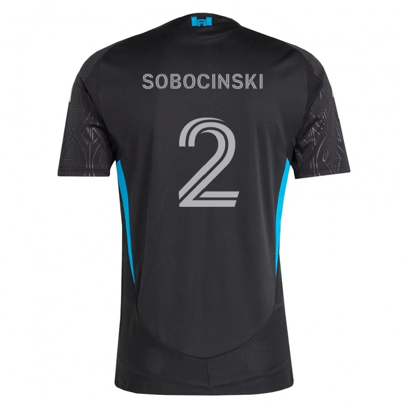Danxen Niño Camiseta Jan Sobocinski #2 Negro Blanco Azul Cielo 2ª Equipación 2026/27 La Camisa México