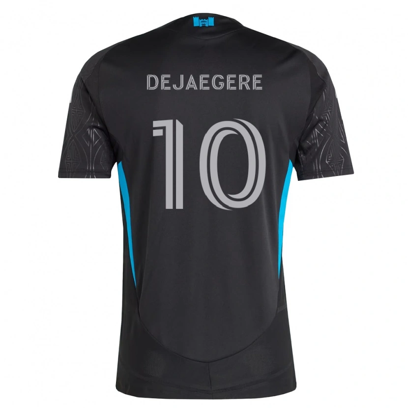 Danxen Niño Camiseta Brecht Dejaegere #10 Negro Blanco Azul Cielo 2ª Equipación 2026/27 La Camisa México