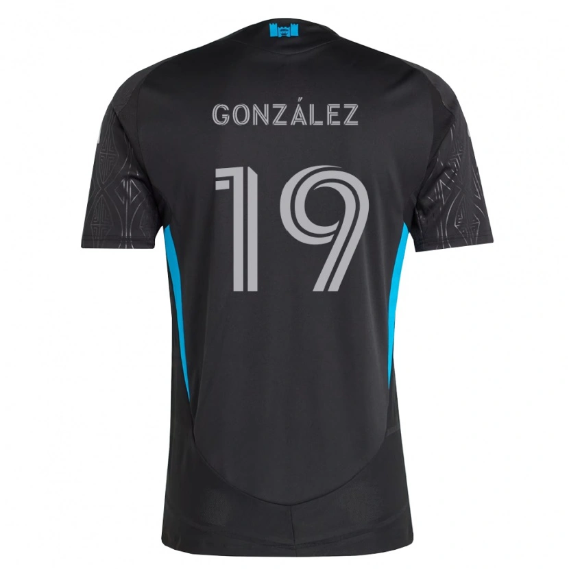 Danxen Niño Camiseta Daniel González #19 Negro Blanco Azul Cielo 2ª Equipación 2026/27 La Camisa México