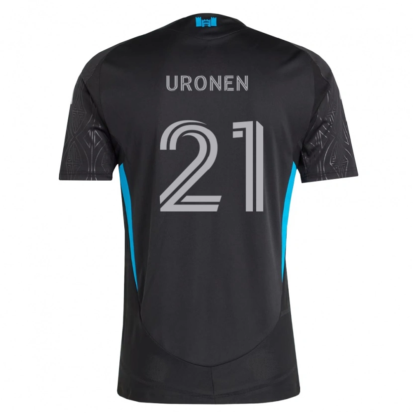 Danxen Niño Camiseta Jere Uronen #21 Negro Blanco Azul Cielo 2ª Equipación 2026/27 La Camisa México