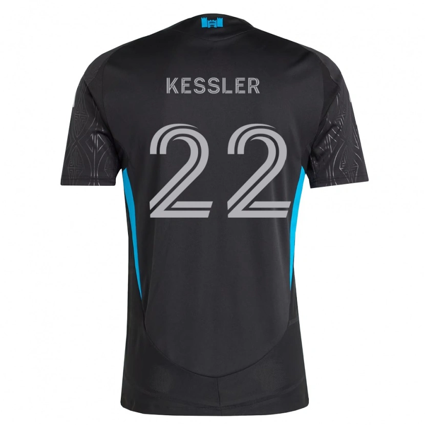Danxen Niño Camiseta Henry Kessler #22 Negro Blanco Azul Cielo 2ª Equipación 2026/27 La Camisa México