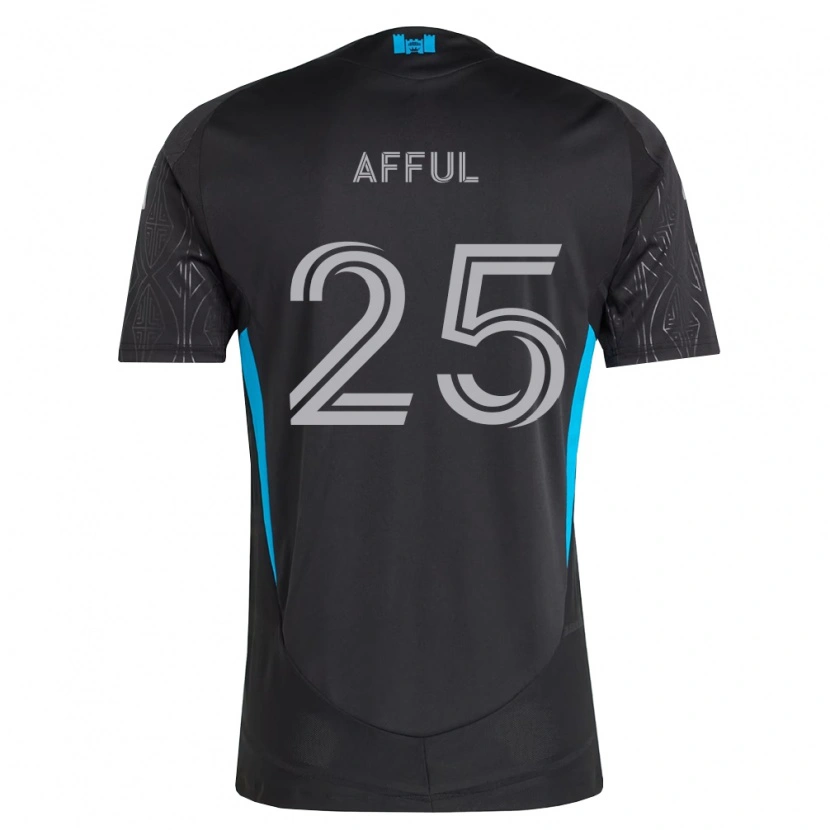 Danxen Niño Camiseta Harrison Afful #25 Negro Blanco Azul Cielo 2ª Equipación 2026/27 La Camisa México