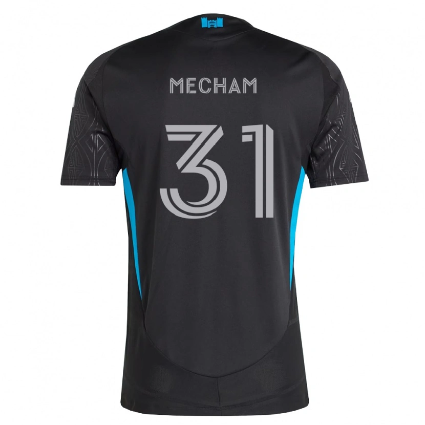 Danxen Niño Camiseta Jake Mecham #31 Negro Blanco Azul Cielo 2ª Equipación 2026/27 La Camisa México