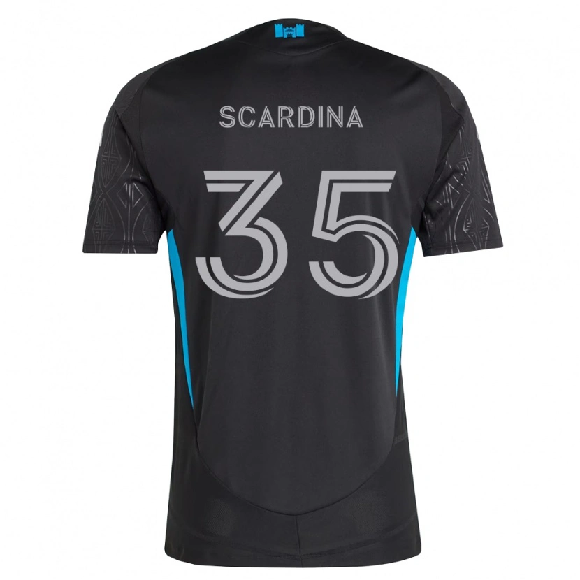 Danxen Niño Camiseta Nick Scardina #35 Negro Blanco Azul Cielo 2ª Equipación 2026/27 La Camisa México