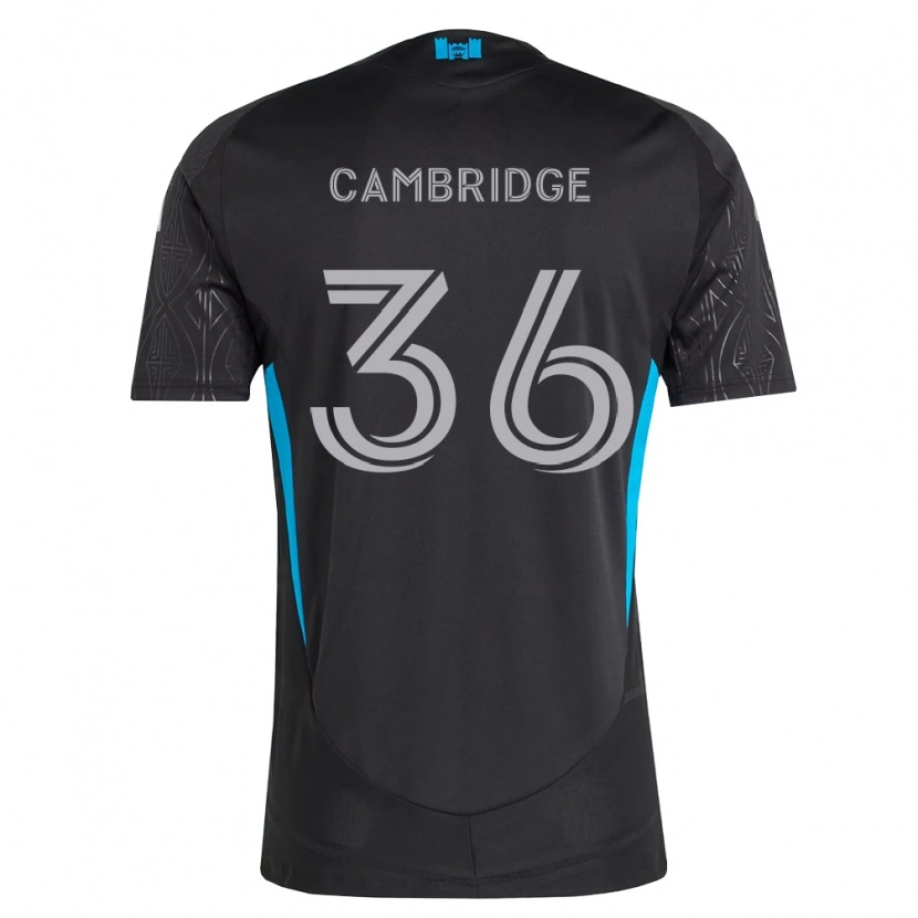 Danxen Niño Camiseta Brandon Cambridge #36 Negro Blanco Azul Cielo 2ª Equipación 2026/27 La Camisa México