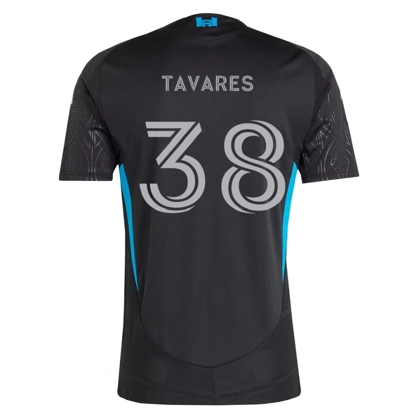 Danxen Niño Camiseta Iuri Tavares #38 Negro Blanco Azul Cielo 2ª Equipación 2026/27 La Camisa México