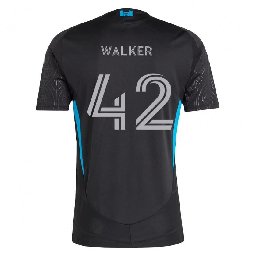 Danxen Niño Camiseta Isaac Walker #42 Negro Blanco Azul Cielo 2ª Equipación 2026/27 La Camisa México
