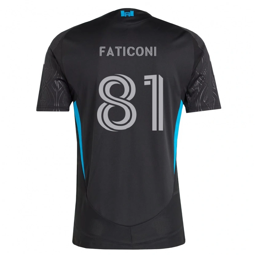 Danxen Niño Camiseta Trey Faticoni #81 Negro Blanco Azul Cielo 2ª Equipación 2026/27 La Camisa México